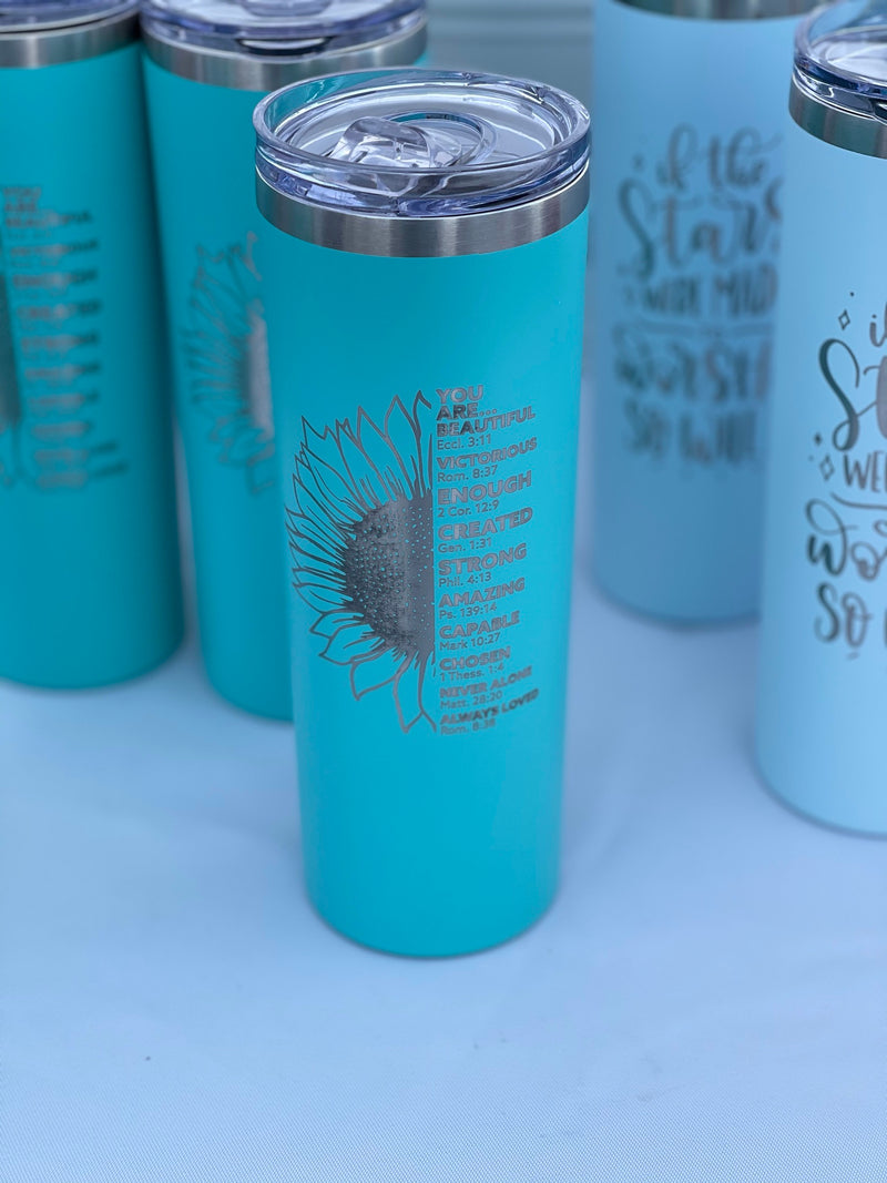 Boy Mama Sunflower 20 Oz Stainless Steel Tumbler – Legacy and Light